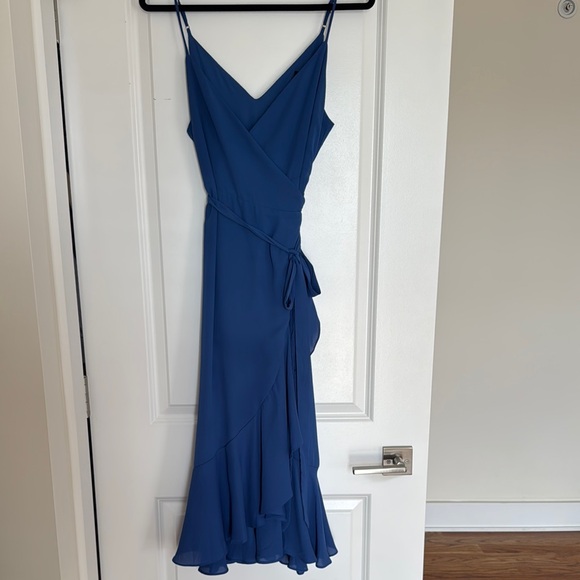 Lulus Dresses & Skirts - Lulus Blue Wrap Dress